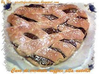 CUOR DI CROSTATA SOFFICE ALLA NUTELLA