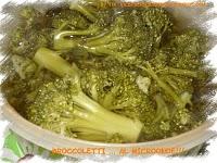 BROCCOLETTI AL MICRO-ONDE