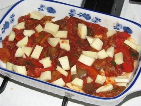 Terrina light di pane carasau alla peperonata