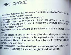 Un personaggio che si dà da fare..per l’arte in città+Pino Croce+