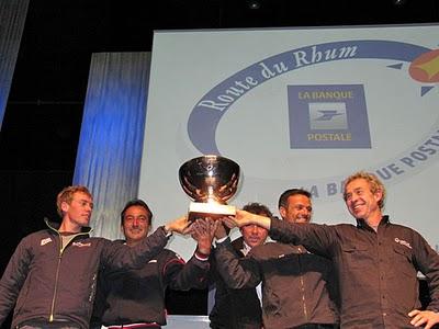 Andrea Mura premiato a St-Malo' per la vittoria della Route du Rhum