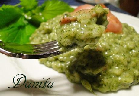 Risotto alle ortiche e fontina