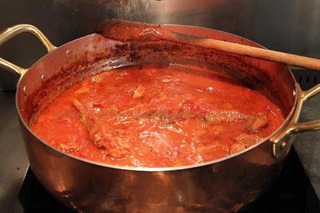 Polenta concia con sughetto di cinghiale