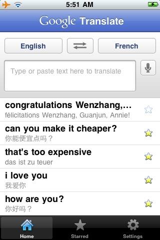 App Store: Google Translate, il traduttore secondo Google