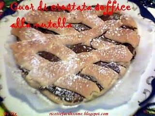 CUOR DI CROSTATA SOFFICE ALLA NUTELLA