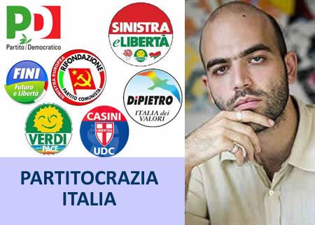 Saviano alla corte della partitocrazia per un’Italia da conservare nel vecchiume politico