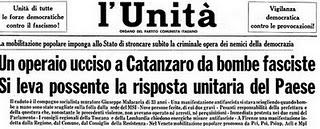 La Calabria democratica e antifascista non dimentica! 40° anniversario dell'omicidio di Malacaria