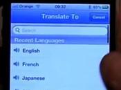 Applicazione Google Translate iPhone