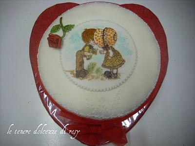 Una torta dedicata a tutti gli innamorati....non solo il giorno di San Valentino!