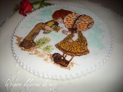 Una torta dedicata a tutti gli innamorati....non solo il giorno di San Valentino!