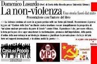 La presentazione della Non-violenza alla Casa del popolo Trionfale di Roma