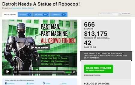 Crowdfunding per Robocop