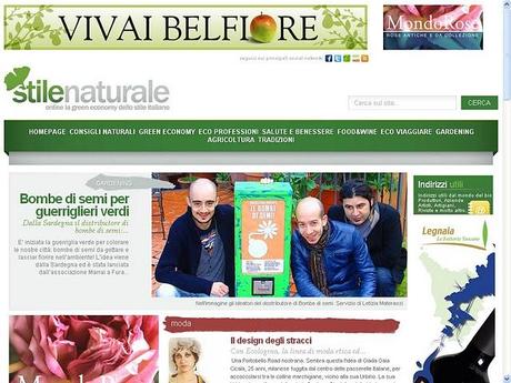 On Line il Nuovo Stile Naturale, Sostiene la Piccola e Media Impresa che fa Economia Positiva.