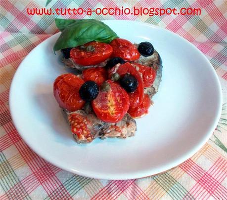 Ancora pesce! (e una novità web) - Tombarello in umido con pomodori e olive