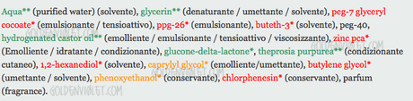 INCI Lysalpha acqua