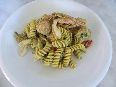 fusilli scarola e cicale