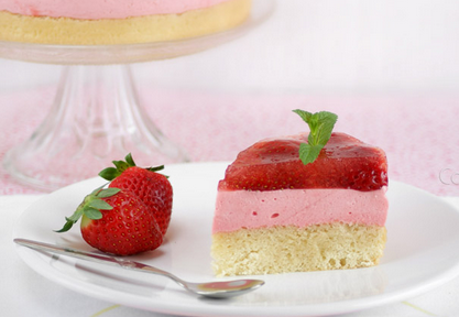 torta mousse alle fragole