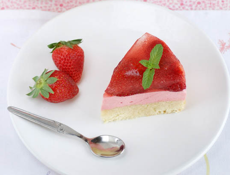 torta mousse alle fragole