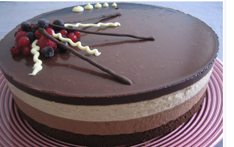 Torta mousse al cioccolato e caffè