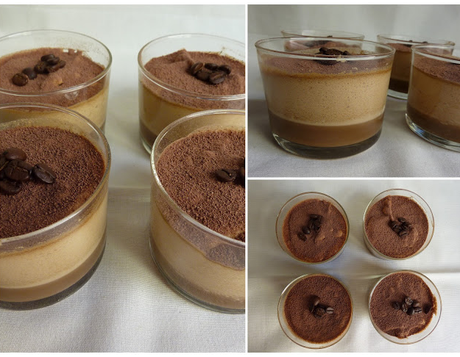 bicchierini di mousse al caffe'