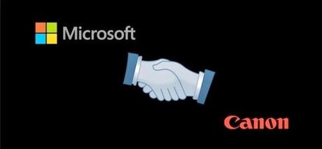 Microsoft e Canon | Stipulato un accordo per uso brevetti