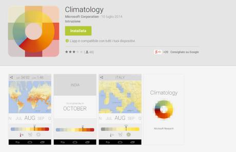 Climatology App Android su Google Play 600x388 Microsoft presenta Climatology: scopri che tempo fa negli altri Paesi applicazioni  play store google play store 