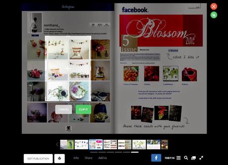 Nuova funzione su issuu #ClippedOnIssuu ora anche su Blossom zine