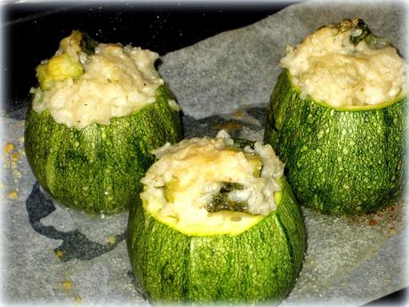 ZUCCHINE TONDE RIPIENE DI RISO