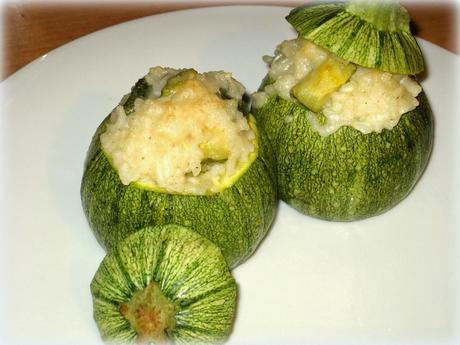 ZUCCHINE TONDE RIPIENE DI RISO