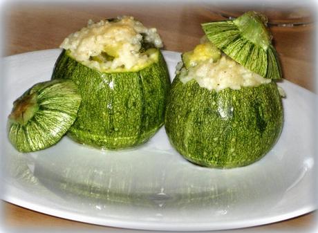 ZUCCHINE TONDE RIPIENE DI RISO