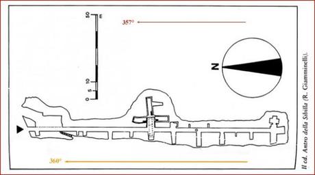 Planimetria Antro Sibilla, Cuma, da Giamminelli