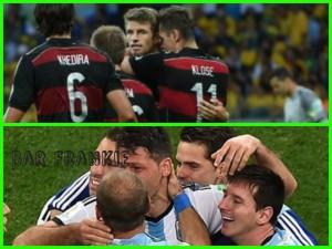 Le esultanze di Germania e Argentina dopo le vittorie con Brasile e Olanda