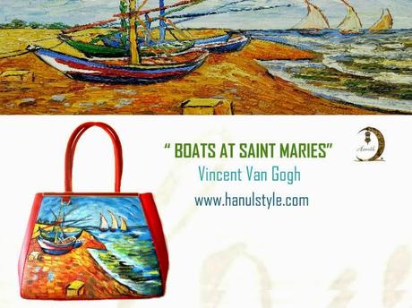 BOATS AT SAINT MARIES, VINCENT VAN GOGH...colore e mare!