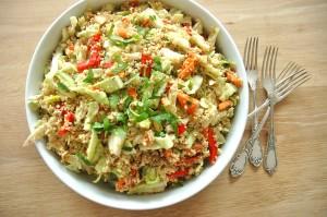 crunchy-quinoa-cabbage-salad-with-forks