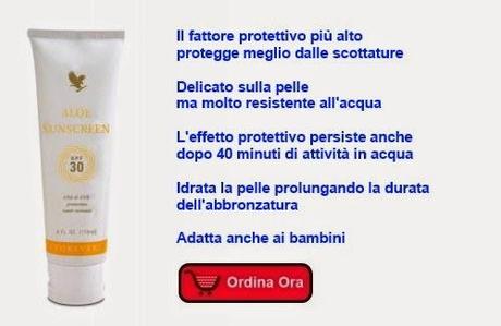 Protezione dal sole con l'aloe