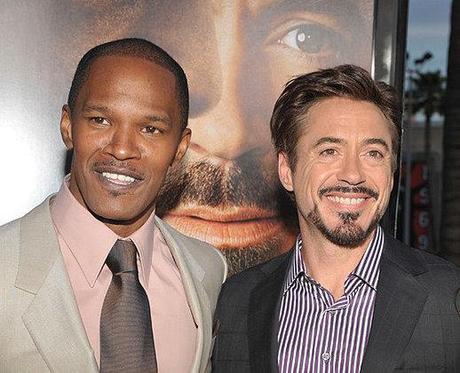 Jamie Foxx e Robert Downey Jr. alla prima del film a Los Angeles, 2010.