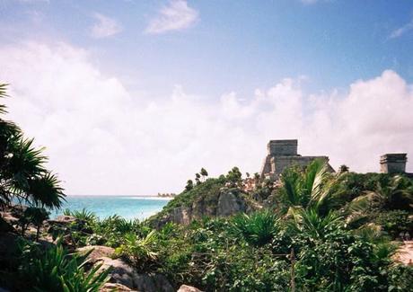 My vintage travel memories: fotografie dal Messico mesico_tulum_el castillo_sul mar