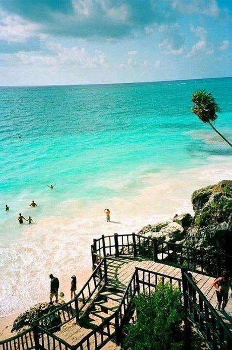 My vintage travel memories: fotografie dal Messico Tulum - fonte Pinterest