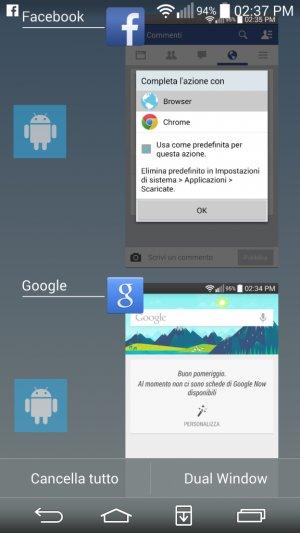 multitasking lg g3 300x533 Come cambiare la visualizzazione del multitasking su LG G3 guide  lg g3 lg come fare 