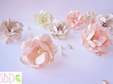 Fiori di carta shabby facili e veloci - DIY Paper shabby flowers quick&easy