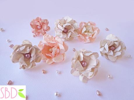 Fiori di carta shabby facili e veloci - DIY Paper shabby flowers quick&easy