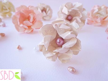 Fiori di carta shabby facili e veloci - DIY Paper shabby flowers quick&easy