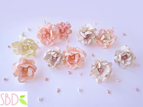 Fiori di carta shabby facili e veloci - DIY Paper shabby flowers quick&easy