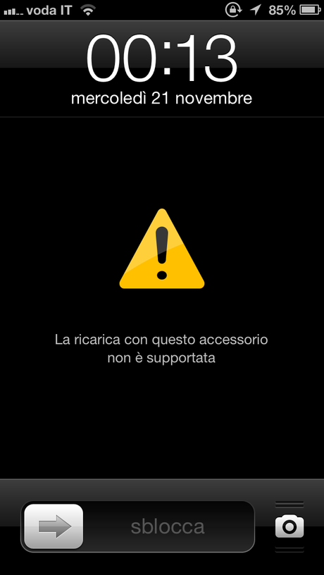 Apple iPhone: “La ricarica con questo accessorio non è supportata”?