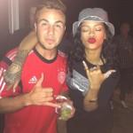 Rihanna con Götze