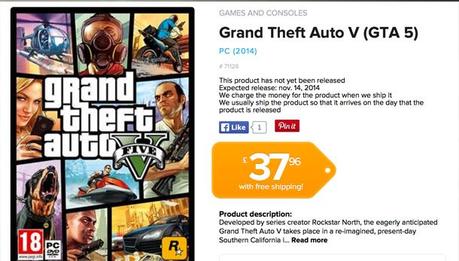 Svelata involontariamente la data di uscita della versione PC di Grand Theft Auto V? - Notizia - PS3