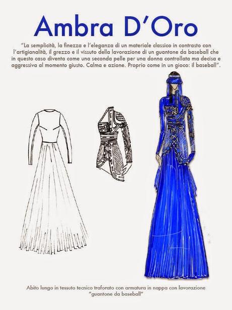 AltaRoma Luglio 2014. Be Blu Be Balestra e i Talents 2014 dell' Accademia di Costume e Moda.