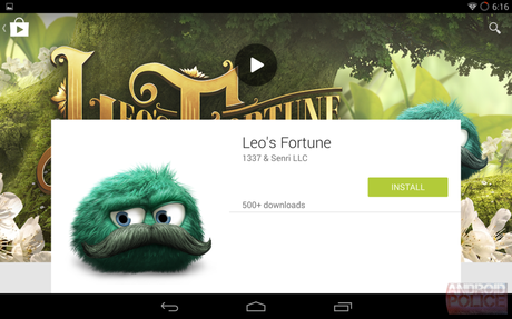 Google Play Store: cambio di look in stile Material Design?