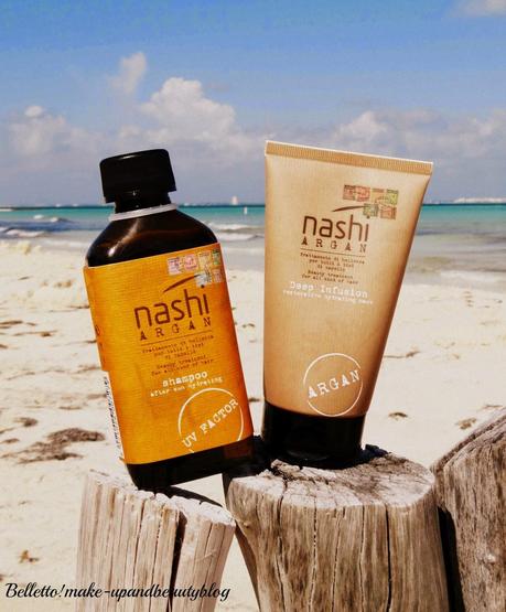 Nashi Argan, l'alleato per la bellezza dei capelli, anche d'estate! Shampoo After Sun Hydrating + Deep Infusion Restorative Hydrating Mask