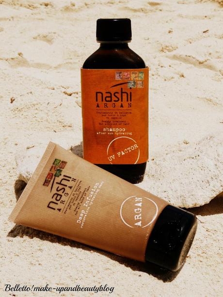 Nashi Argan, l'alleato per la bellezza dei capelli, anche d'estate! Shampoo After Sun Hydrating + Deep Infusion Restorative Hydrating Mask